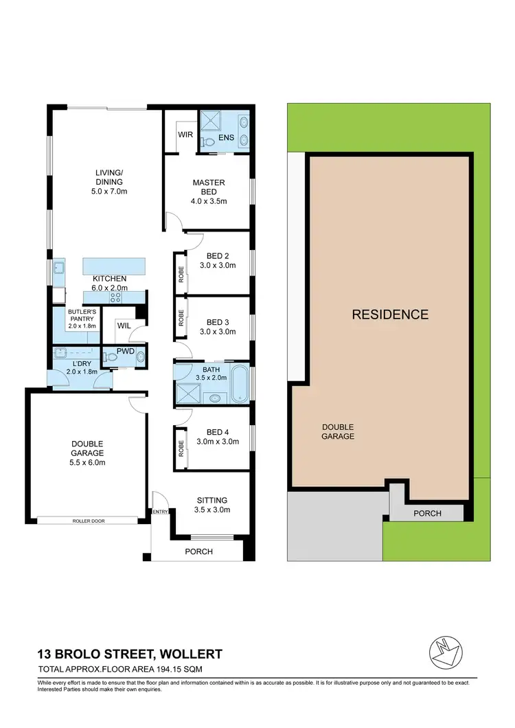 Floorplan of Homely house listing, 13 Brolo Street, Wollert VIC 3750