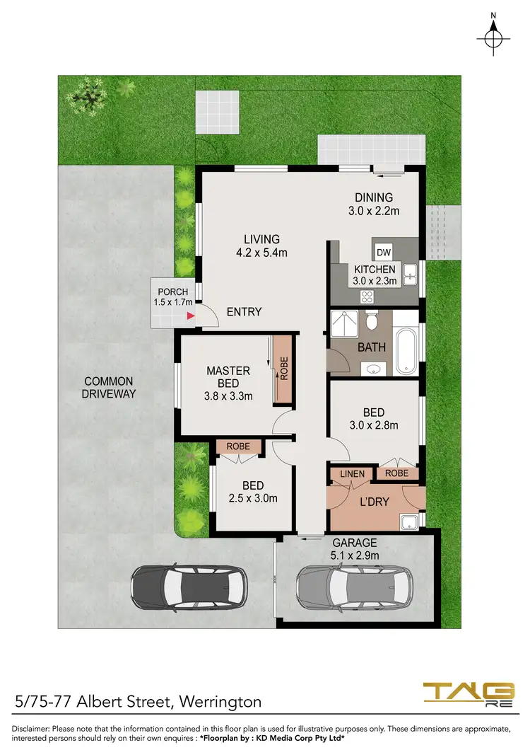 Floorplan of Homely villa listing, 5/75-77 Albert Street, Werrington NSW 2747