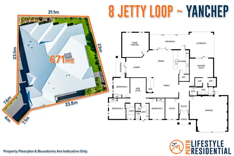 Floorplan of Homely house listing, 8 Jetty Loop, Yanchep WA 6035