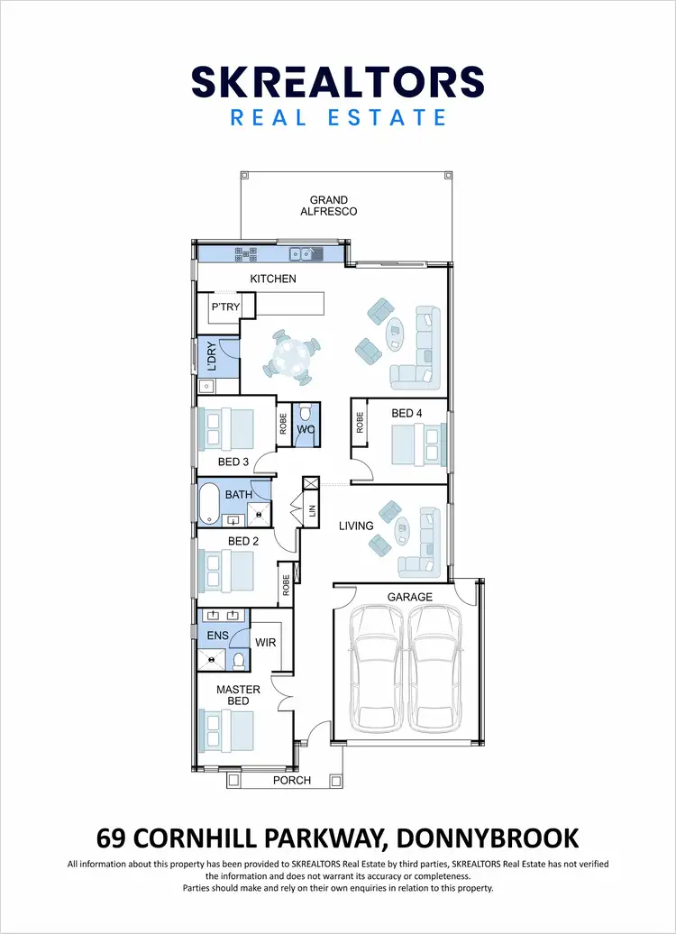 Floorplan of Homely house listing, 69 Cornhill Parkway, Donnybrook VIC 3064