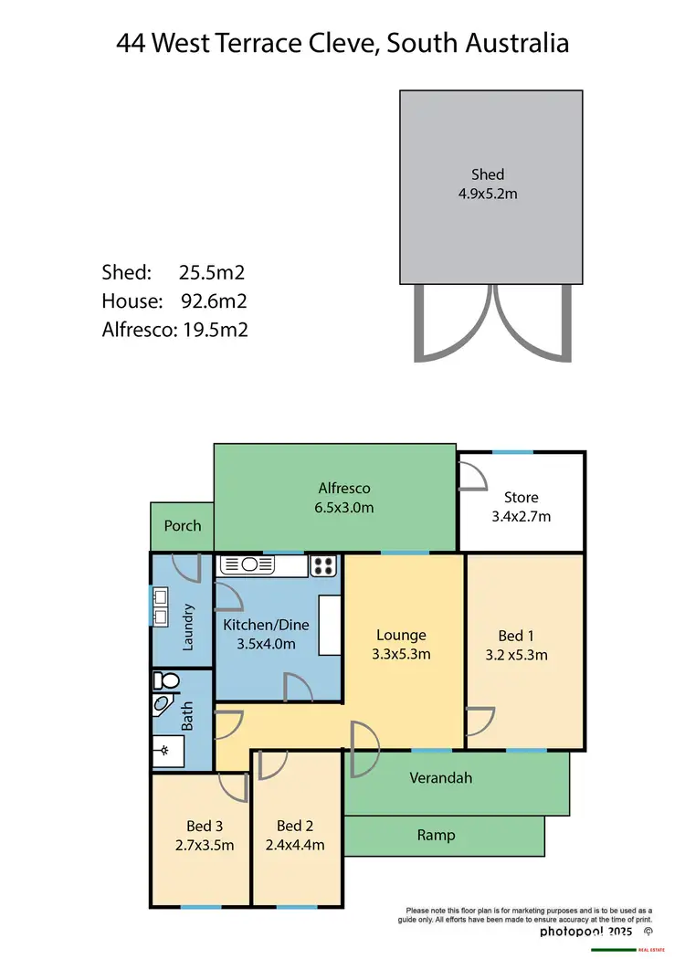 Floorplan of Homely house listing, 44 West Terrace, Cleve SA 5640