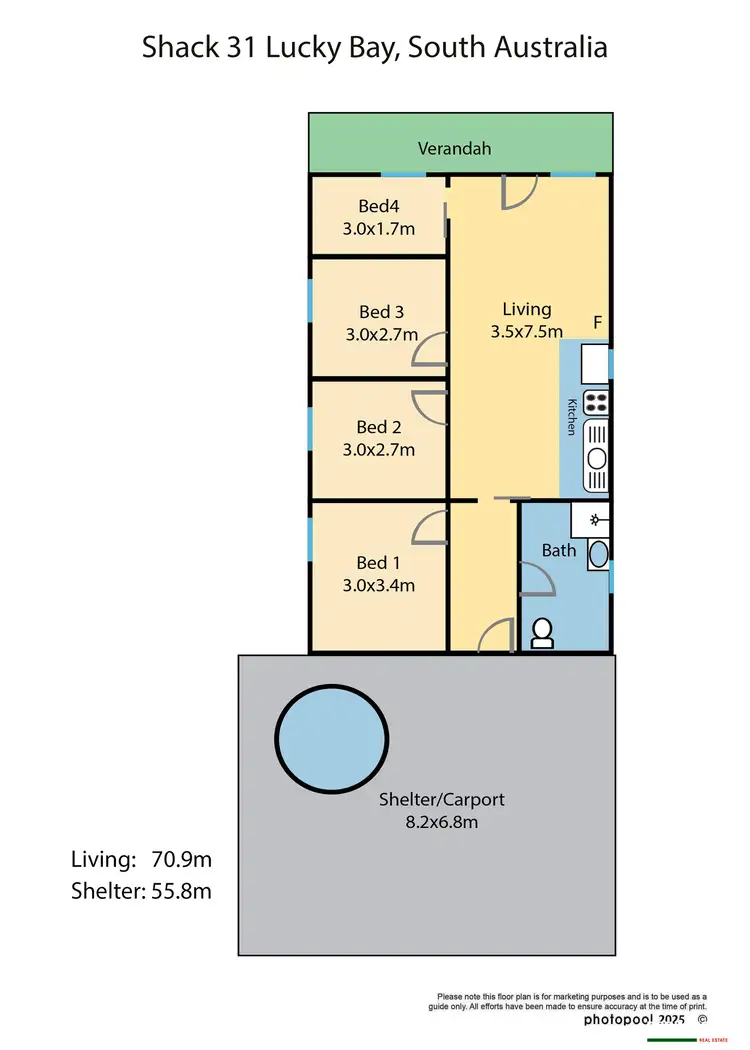 Floorplan of Homely house listing, 31 Lucky Bay Boulevard, Lucky Bay SA 5602