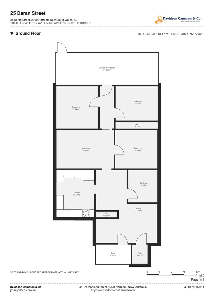 Floorplan of Homely house listing, 25 Deran Street, Narrabri NSW 2390