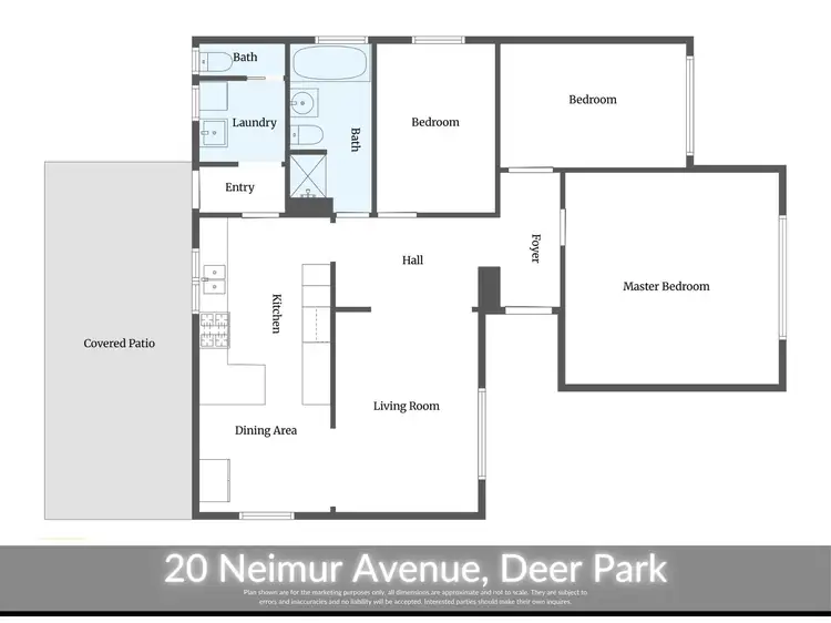 Floorplan of Homely house listing, 20 Neimur Avenue, Deer Park VIC 3023