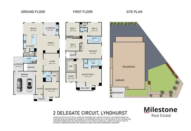 Floorplan of Homely house listing, 2 Delegate Circuit, Lyndhurst VIC 3975