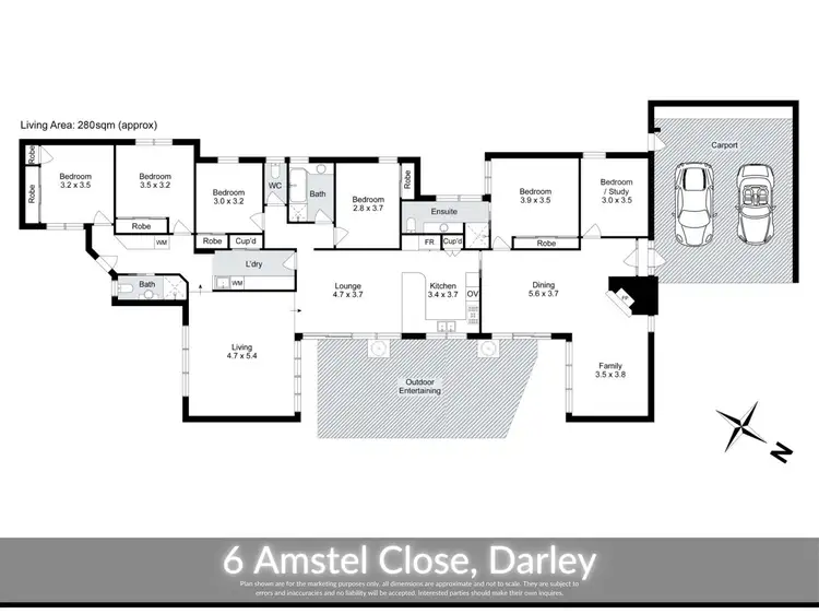 Floorplan of Homely house listing, 6 Amstel Close, Darley VIC 3340