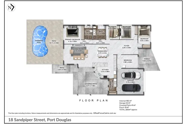 Floorplan of Homely house listing, 18 Sandpiper Street, Port Douglas QLD 4877