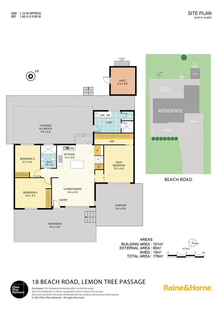 Floorplan of Homely house listing, 18 Beach Road, Lemon Tree Passage NSW 2319
