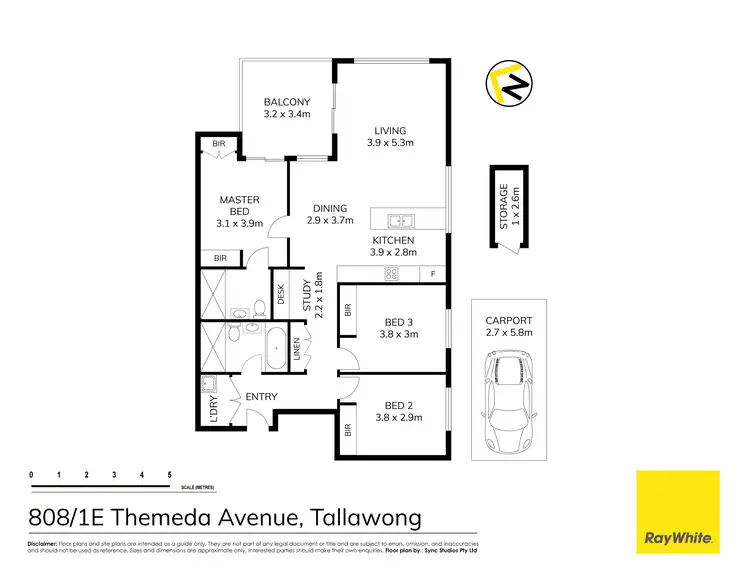 Floorplan of Homely unit listing, 808/1E Themeda Avenue, Tallawong NSW 2762