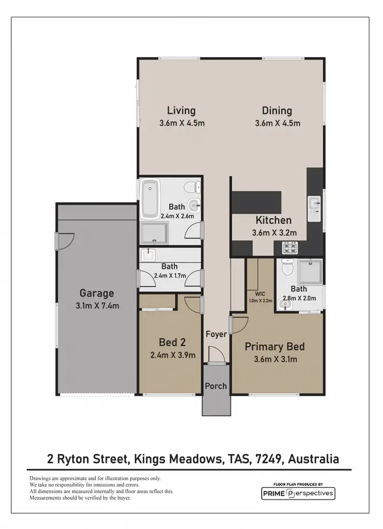Floorplan of Homely house listing, 2/38 Ryton Street, Kings Meadows TAS 7249