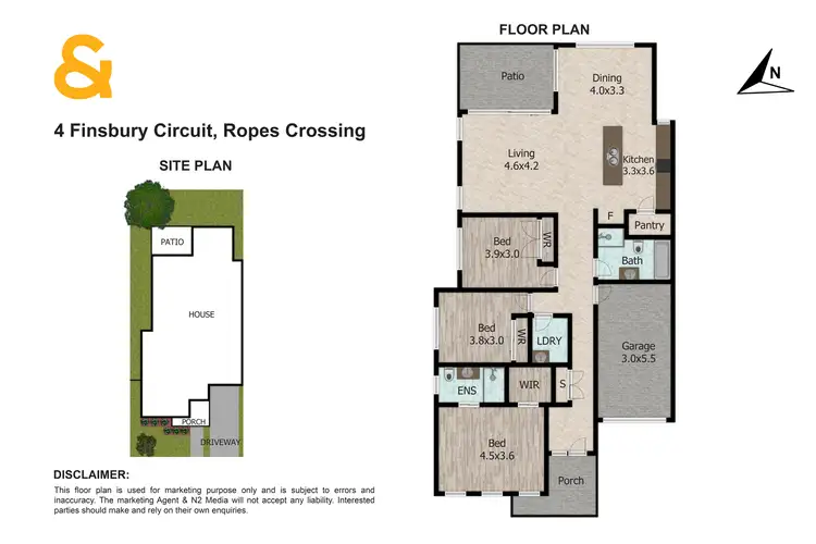 Floorplan of Homely house listing, 4 Finsbury Circuit, Ropes Crossing NSW 2760