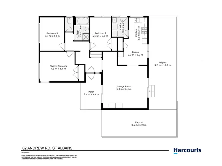 Floorplan of Homely house listing, 62 Andrew Road, St Albans VIC 3021