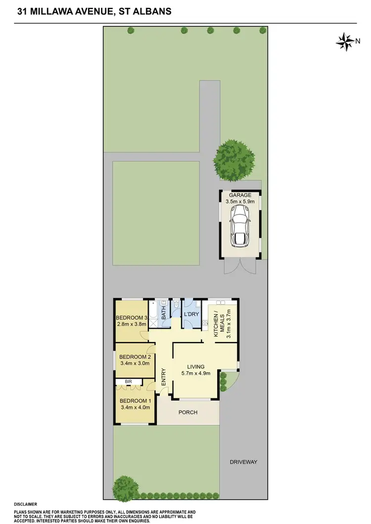 Floorplan of Homely house listing, 31 Millawa Avenue, St Albans VIC 3021