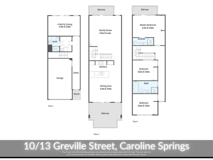 Floorplan of Homely house listing, 10/13 Greville Street, Caroline Springs VIC 3023