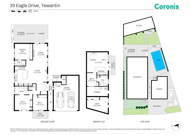 Floorplan of Homely house listing, 39 Eagle Drive, Tewantin QLD 4565