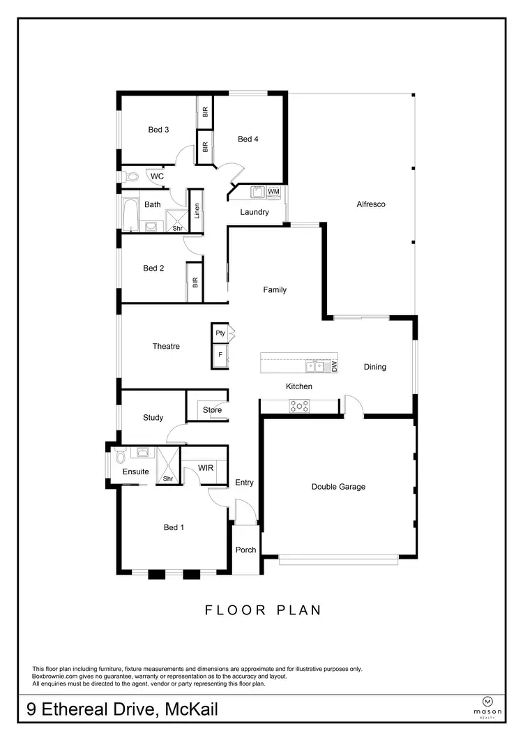 Floorplan of Homely house listing, 9 Ethereal Drive, Mckail WA 6330