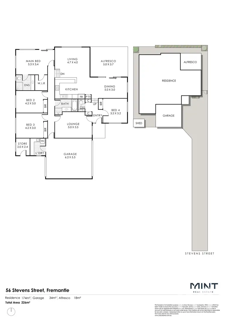 Floorplan of Homely house listing, 56 Stevens Street, Fremantle WA 6160
