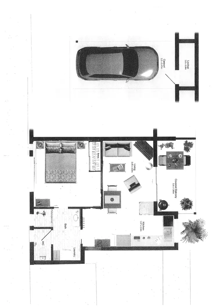 Floorplan of Homely apartment listing, 2/33 Rutherford Street, Yorkeys Knob QLD 4878