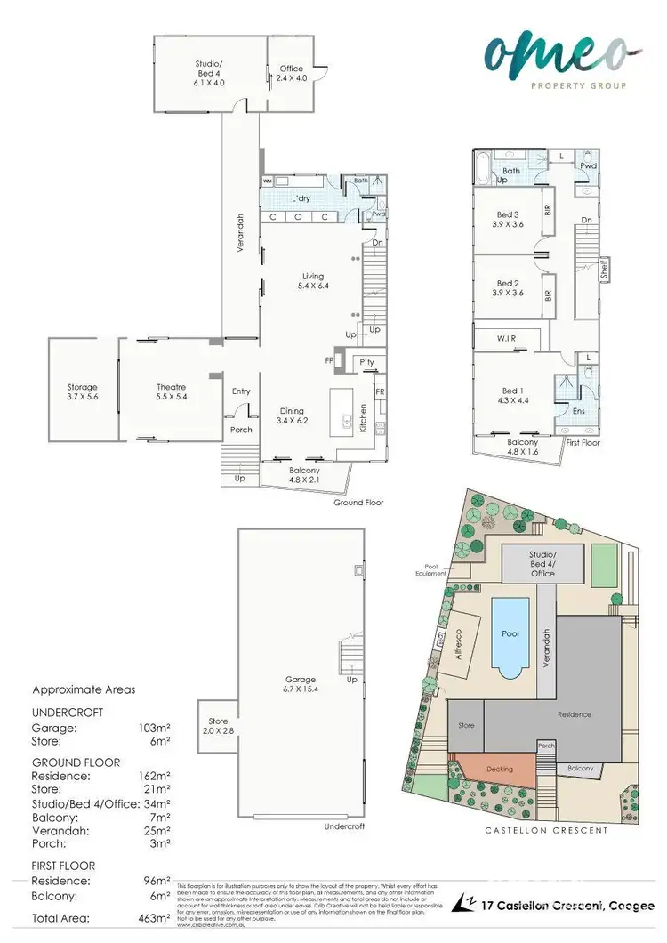 Floorplan of Homely house listing, 17 Castellon Crescent, Coogee WA 6166