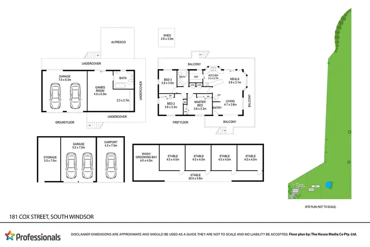 Floorplan of Homely rural property listing, 181 Cox Street, South Windsor NSW 2756