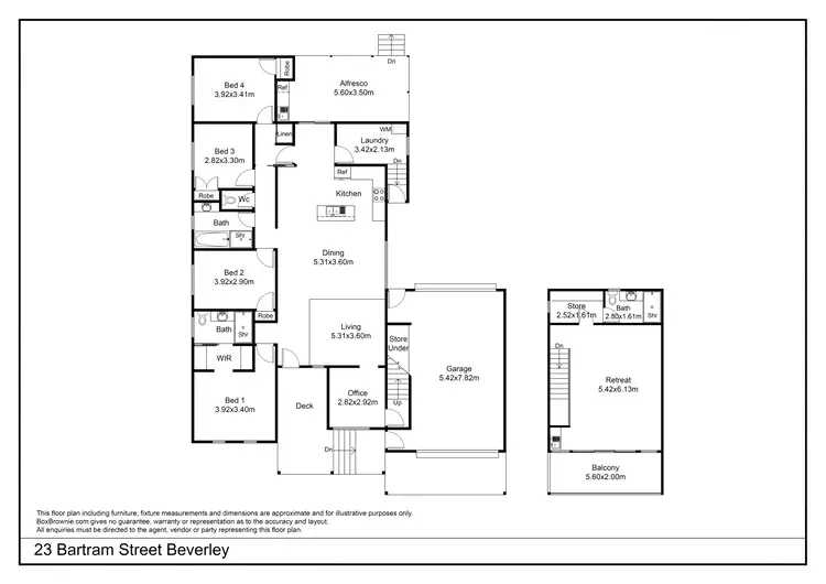 Floorplan of Homely house listing, 23 Bartram Street, Beverley WA 6304