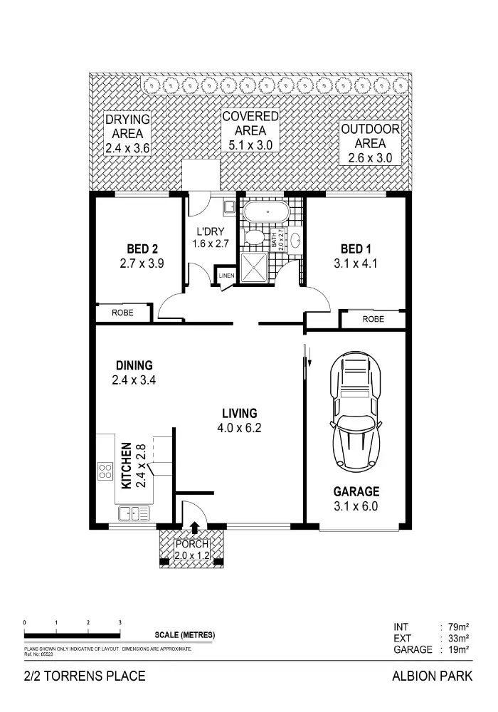 Floorplan of Homely villa listing, 2/2 Torrens Place, Albion Park NSW 2527