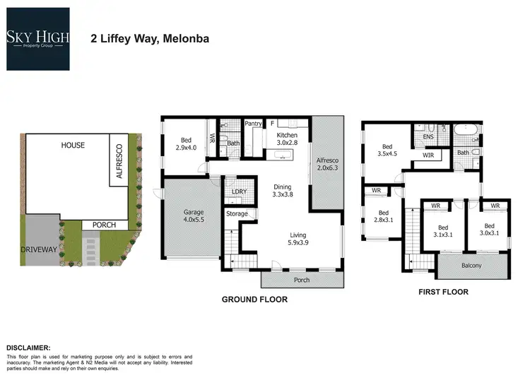 Floorplan of Homely house listing, 2 Liffey Way, Marsden Park NSW 2765