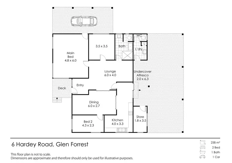 Floorplan of Homely house listing, 6 Hardey Road, Glen Forrest WA 6071