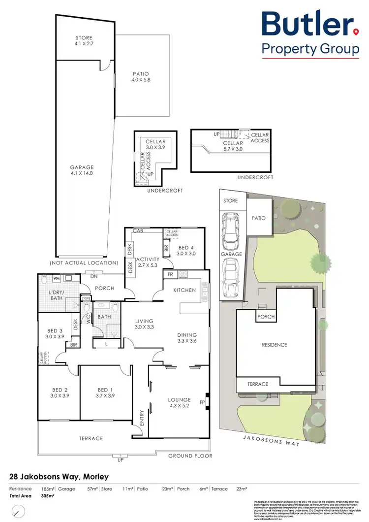 Floorplan of Homely house listing, 28 Jakobsons Way, Morley WA 6062