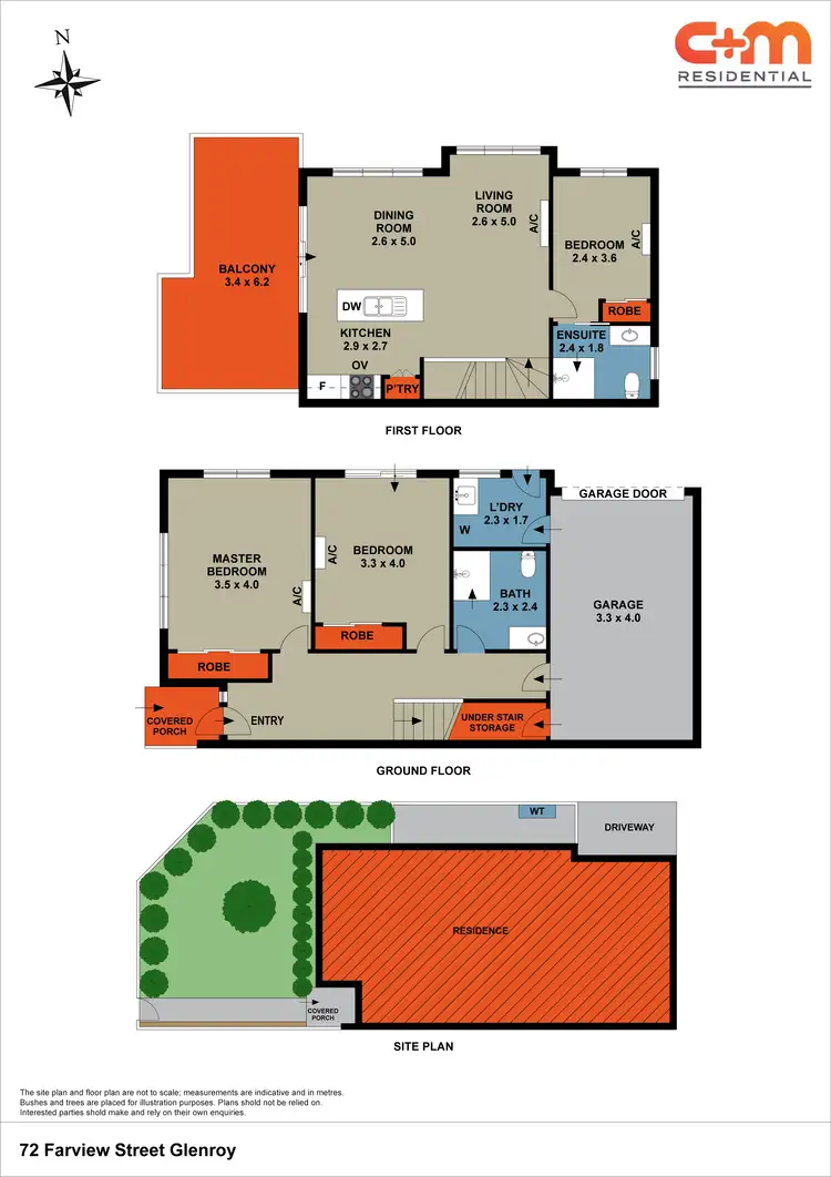 Floorplan of Homely townhouse listing, 72 Farview Street, Glenroy VIC 3046
