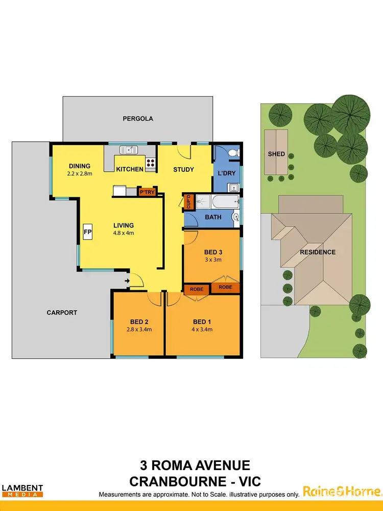 Floorplan of Homely house listing, 3 Roma Avenue, Cranbourne VIC 3977