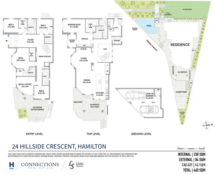 Floorplan of Homely house listing, 24 Hillside Crescent, Hamilton QLD 4007
