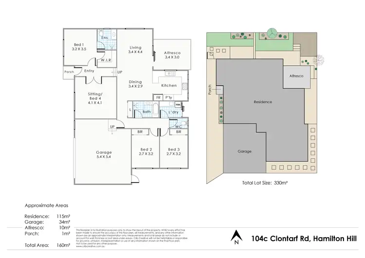 Floorplan of Homely house listing, 104C Clontarf Road, Hamilton Hill WA 6163