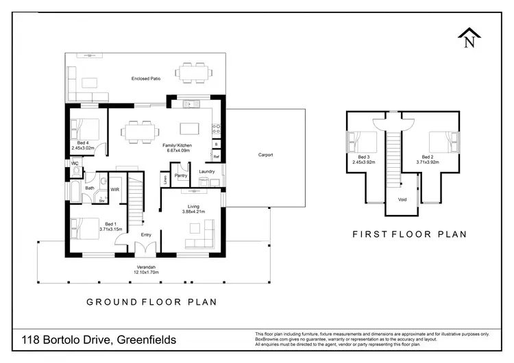Floorplan of Homely house listing, 118 Bortolo Drive, Greenfields WA 6210