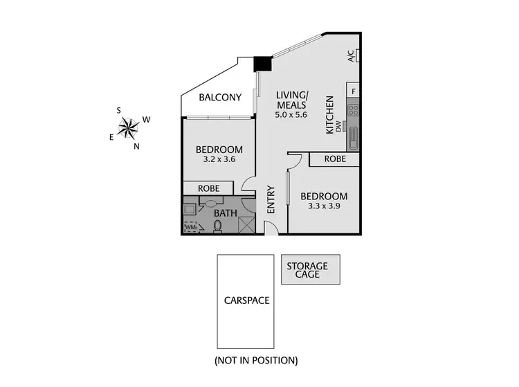Floorplan of Homely apartment listing, 612/179 Boundary Road, North Melbourne VIC 3051