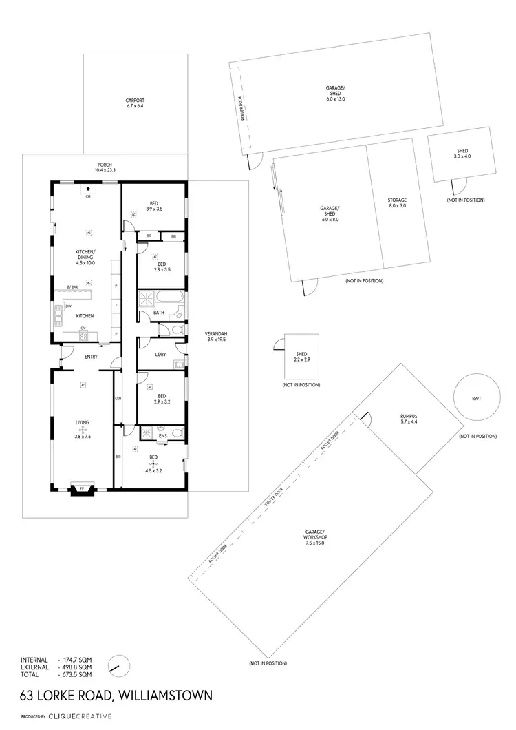 Floorplan of Homely rural property listing, 63 Lorke Road, Williamstown SA 5351
