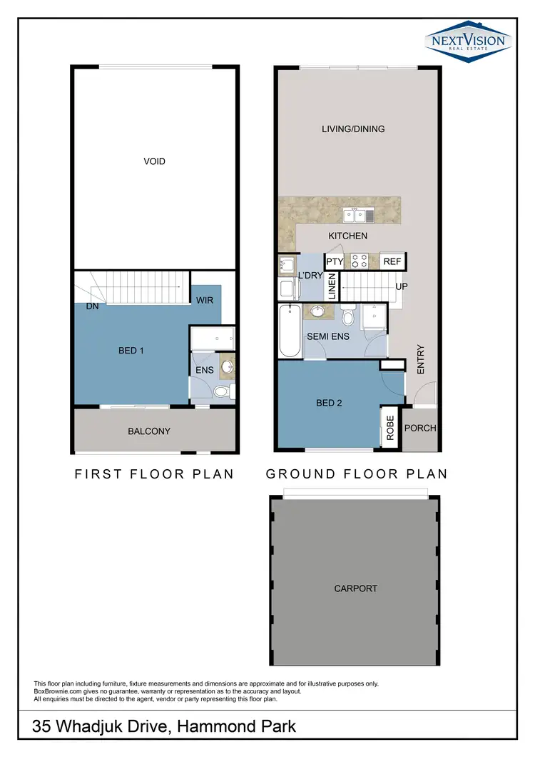 Floorplan of Homely house listing, 35 Whadjuk Drive, Hammond Park WA 6164
