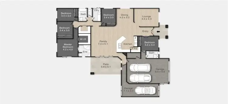Floorplan of Homely house listing, 71 Clifford Perske Drive, Thornlands QLD 4164