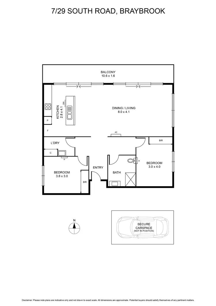 Floorplan of Homely apartment listing, 7/29 South Road, Braybrook VIC 3019