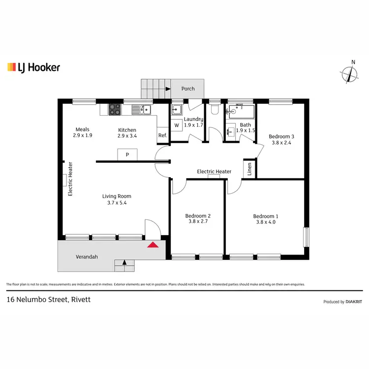 Floorplan of Homely house listing, 16 Nelumbo Street, Rivett ACT 2611