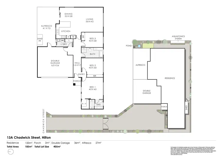 Floorplan of Homely house listing, 13A Chadwick Street, Hilton WA 6163
