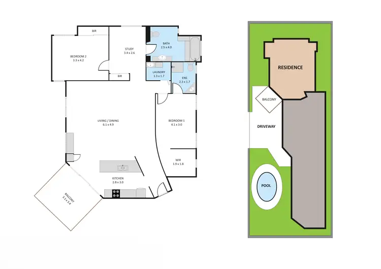 Floorplan of Homely unit listing, 6/2-4 Ryan Street, Belgian Gardens QLD 4810