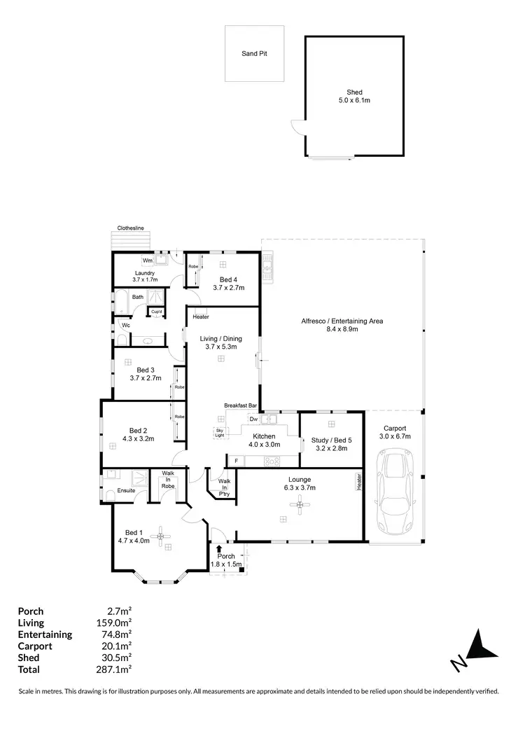 Floorplan of Homely house listing, 31 Parkview Avenue, Salisbury Downs SA 5108