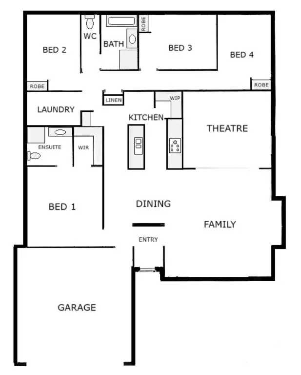 Floorplan of Homely house listing, 155 Cordelia Ave, Coolbellup WA 6163