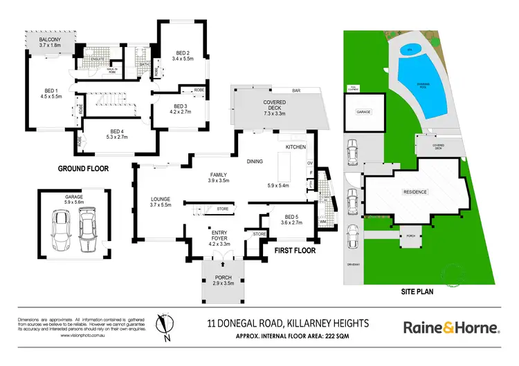 Floorplan of Homely house listing, 11 Donegal Road, Killarney Heights NSW 2087
