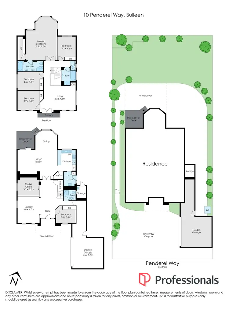 Floorplan of Homely house listing, 10 Penderel Way, Bulleen VIC 3105