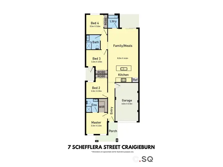 Floorplan of Homely house listing, 7 Schefflera Street, Craigieburn VIC 3064