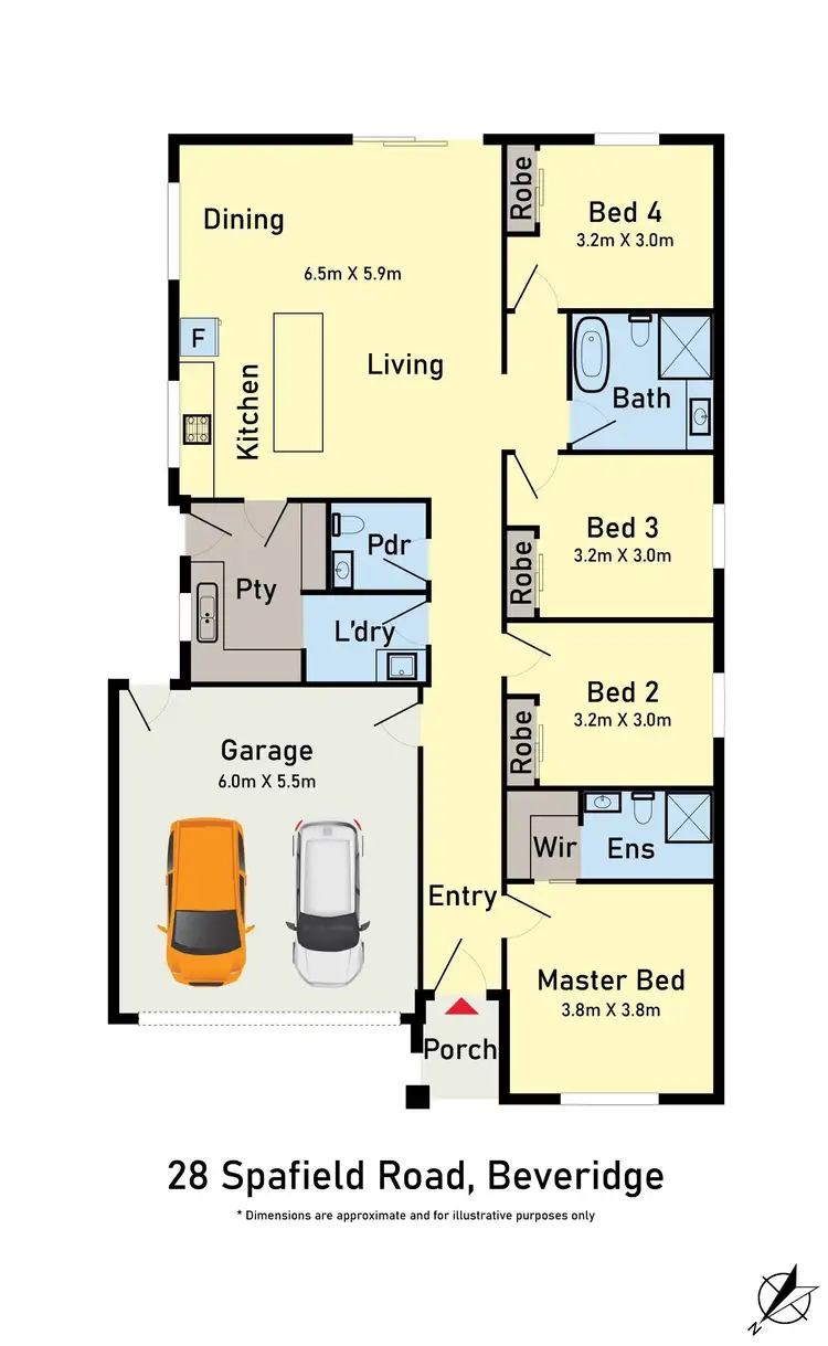 Floorplan of Homely house listing, 28 Spafield Road, Beveridge VIC 3753