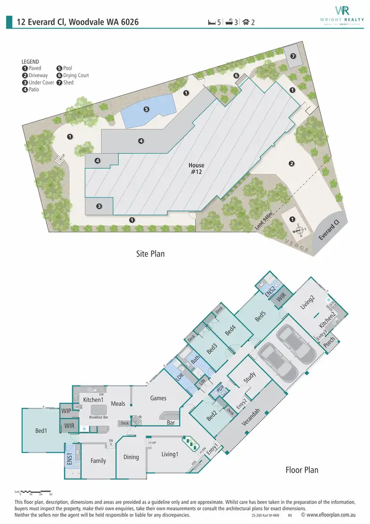 Floorplan of Homely house listing, 12 Everard Close, Woodvale WA 6026