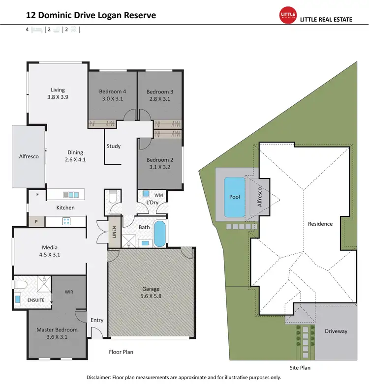 Floorplan of Homely house listing, 12 Dominic Drive, Logan Reserve QLD 4133